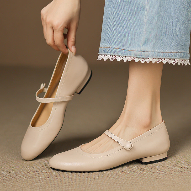 Renata Genuine Leather Flats