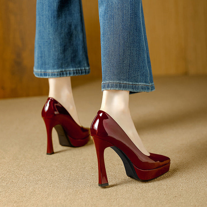 Vela Genuine Leather Heels