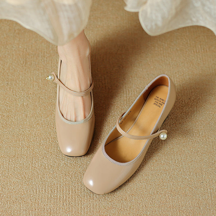 Calista Genuine Leather Heels