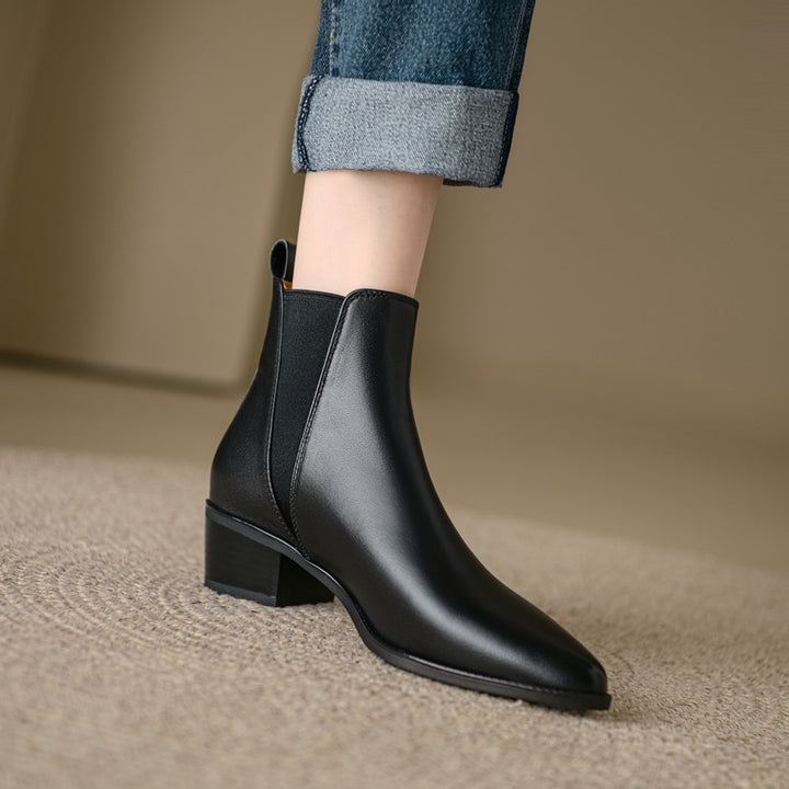 Elloria Genuine Leather Boots