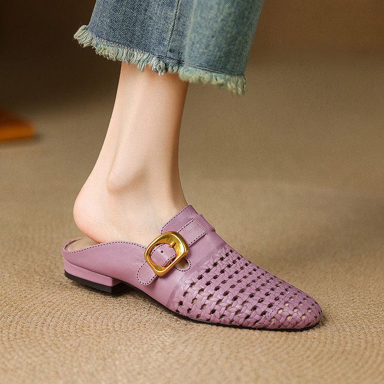Marcella Genuine Leather Mules