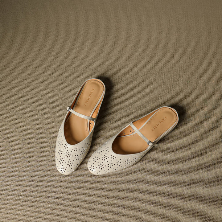 Alina Genuine Leather Mules