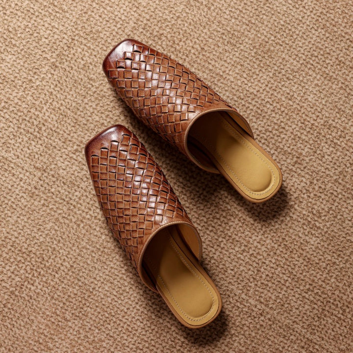 Varelina Genuine Leather Mules