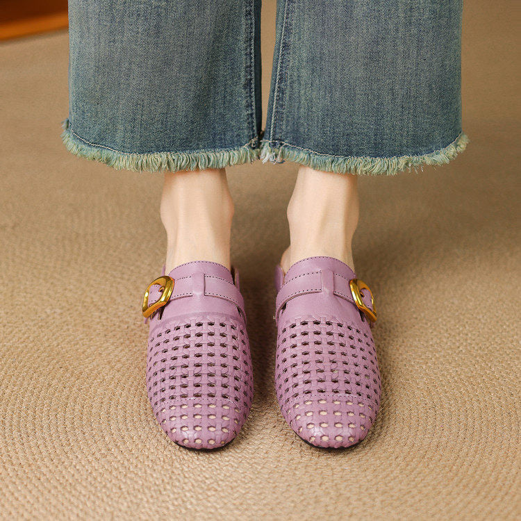 Marcella Genuine Leather Mules