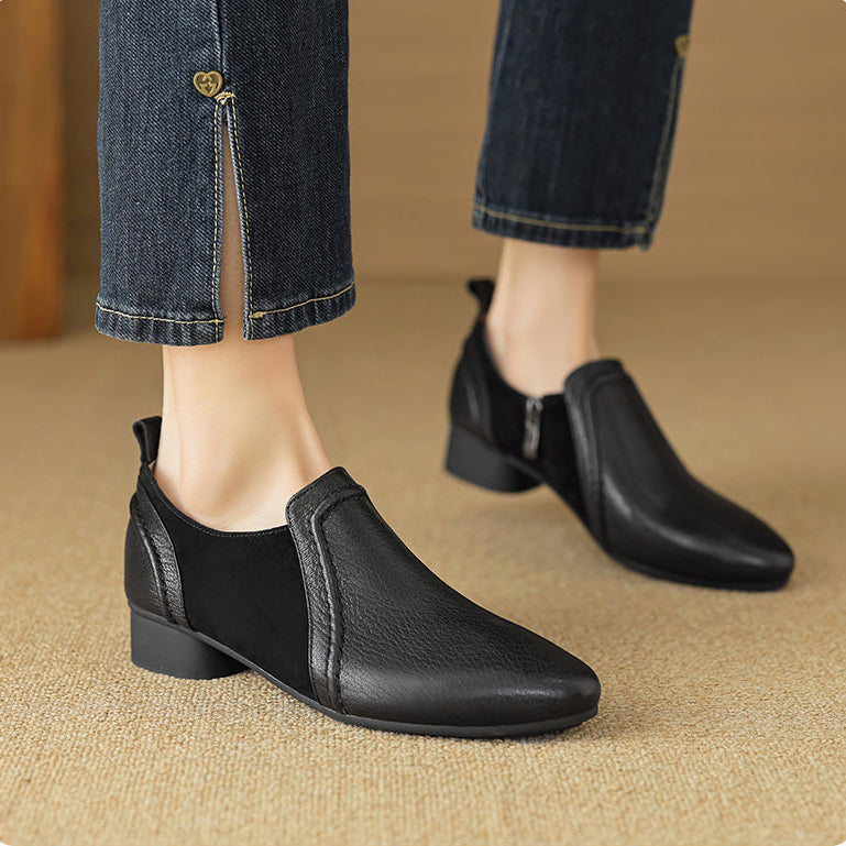 Talia Genuine Leather Flats