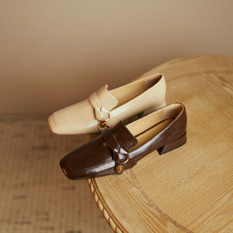Marcelline Genuine Leather Loafers