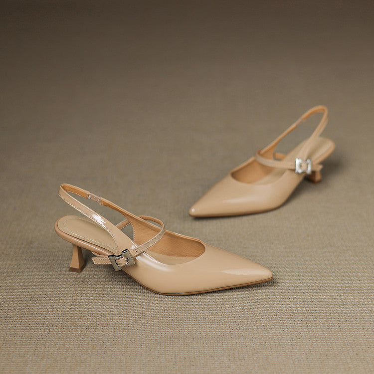 Elle Genuine Leather Heels