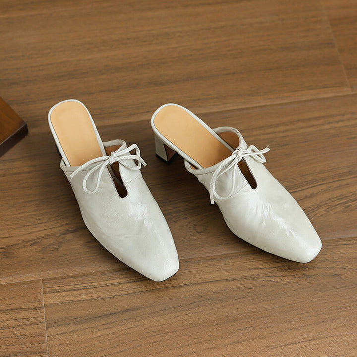 Vionetta Genuine Leather Mules