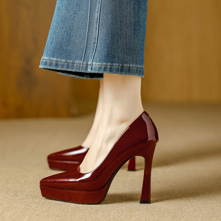 Vela Genuine Leather Heels