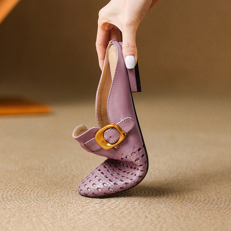 Marcella Genuine Leather Mules
