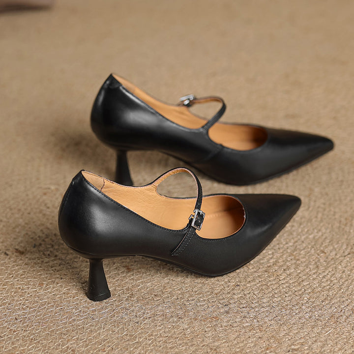 Eva Genuine Leather Heels