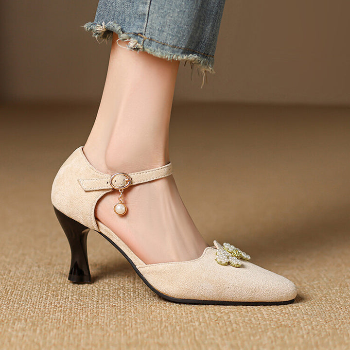 Ravie Genuine Suede Heels