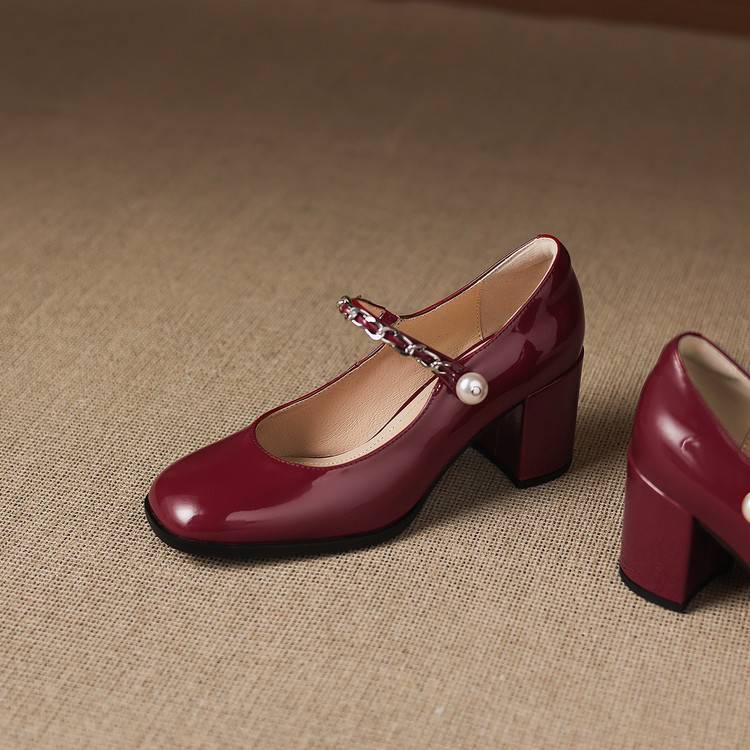 Vessa Genuine Leather Heels