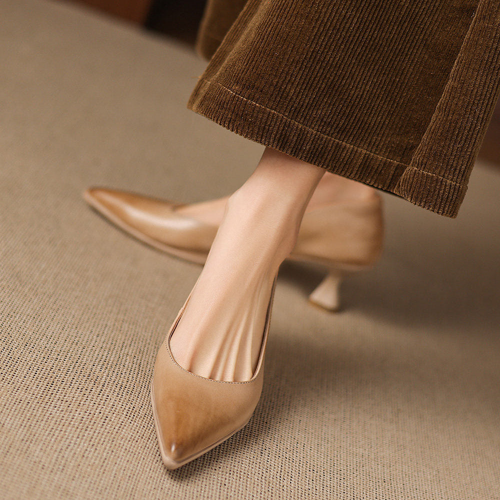 Valeria Genuine Leather Heels