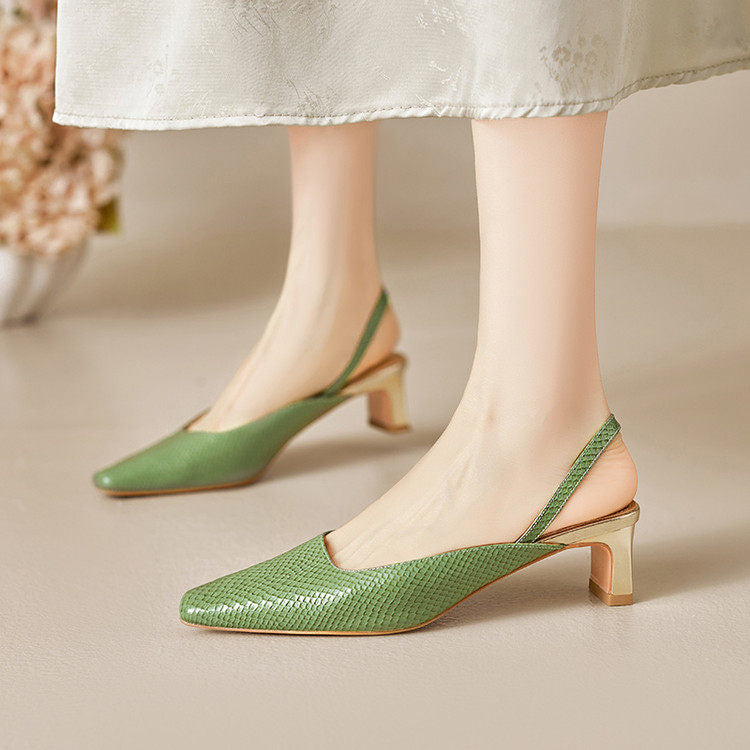 Lesta Genuine Leather Heels