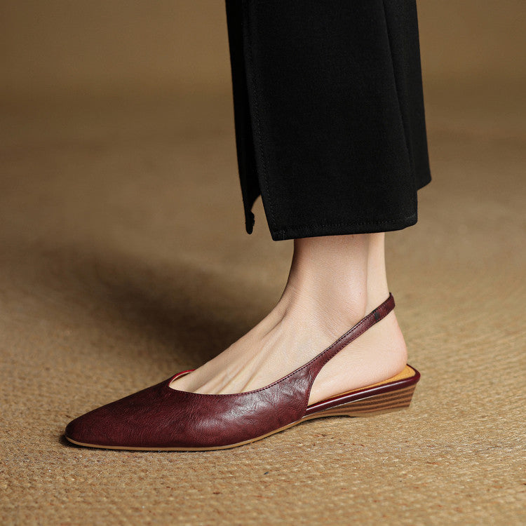 Leira Genuine Leather Mules