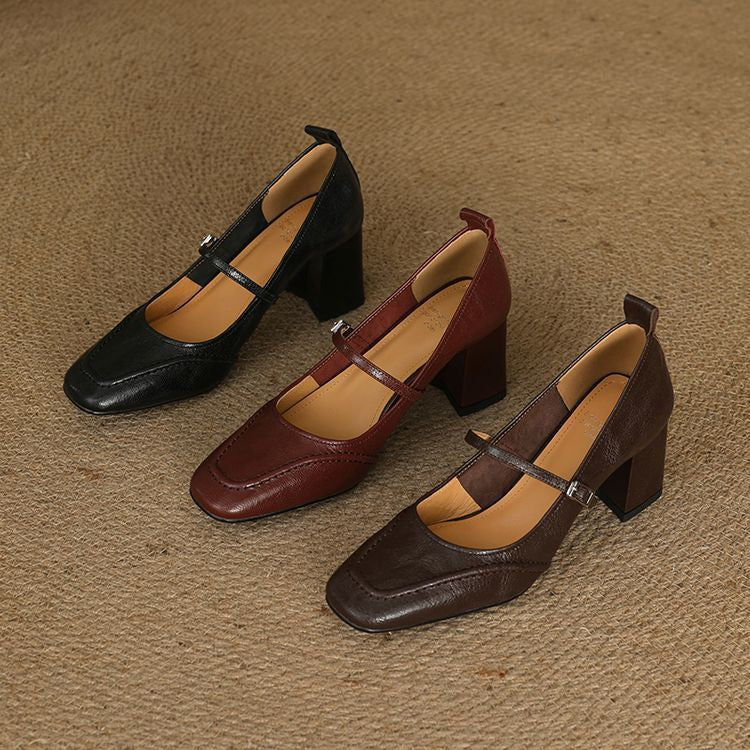 Cadria Genuine Leather Heels