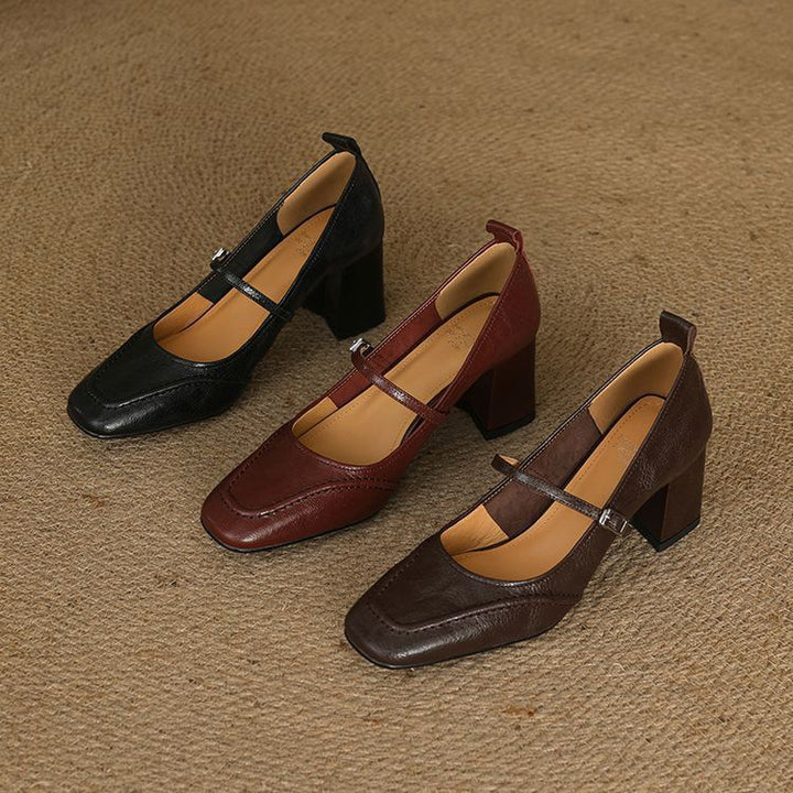 Cadria Genuine Leather Heels