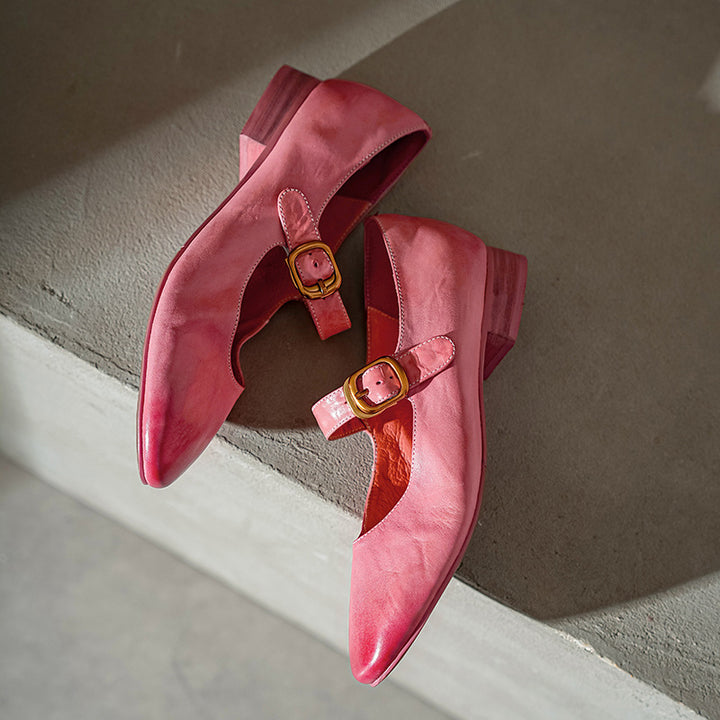 Galla Genuine Leather Heels