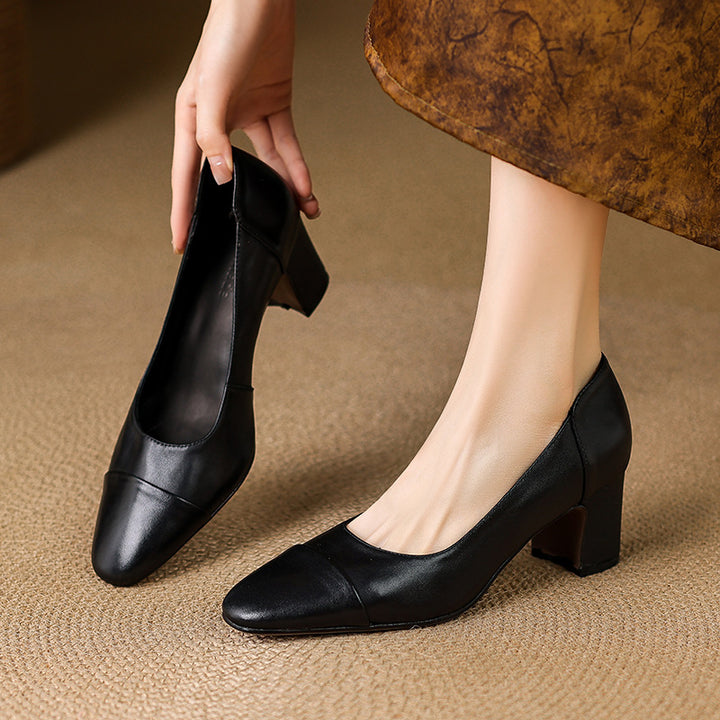 Estelle Genuine Leather Heels