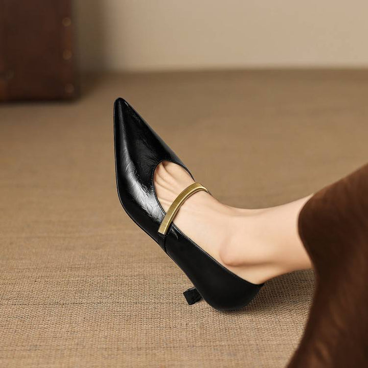 Norah Genuine Leather Heels