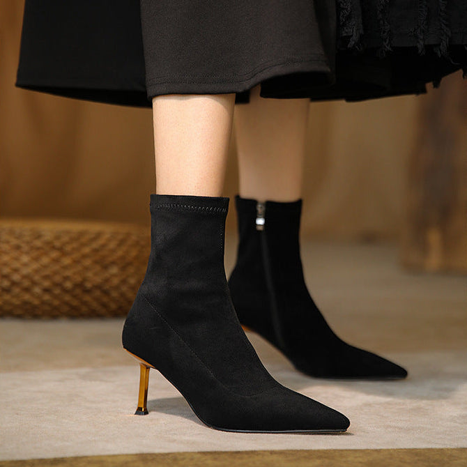 Jade Genuine Suede Boots