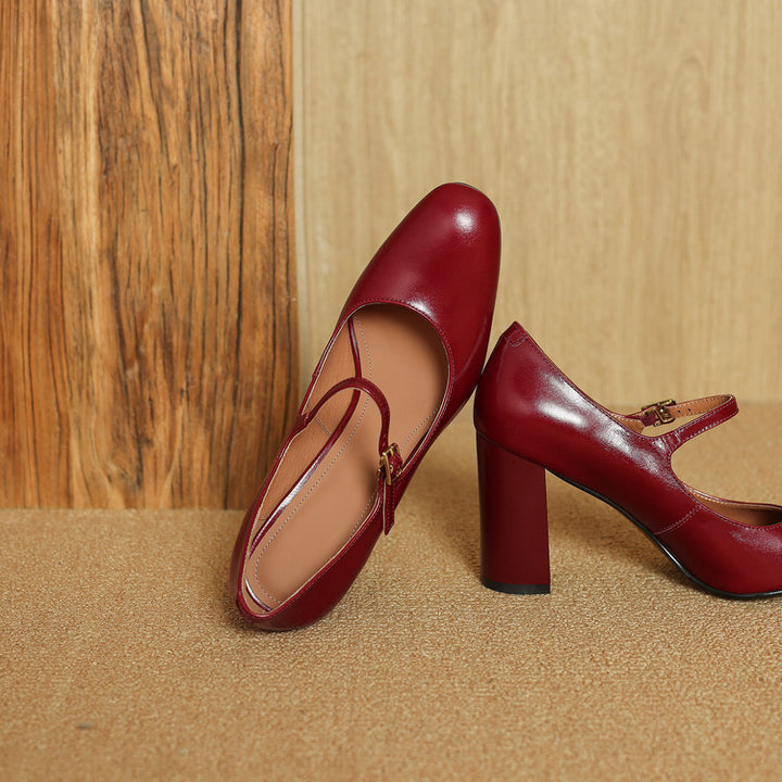 Capri Genuine Leather Heels