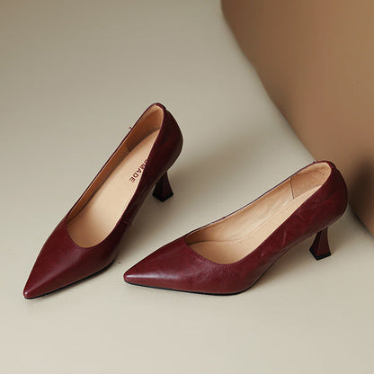 Aurel Genuine Leather Heels