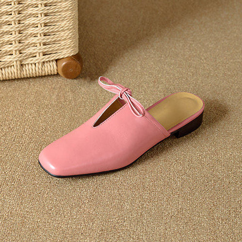 Rosalia Genuine Leather Mules