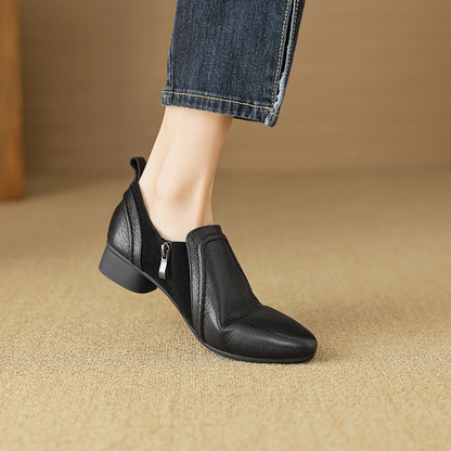 Talia Genuine Leather Flats