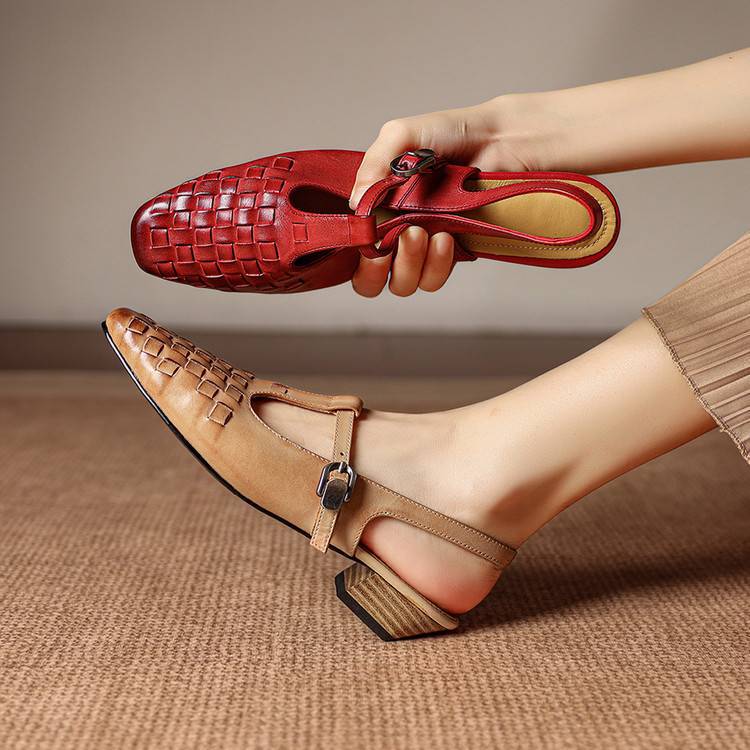 Lietta Genuine Leather Heels