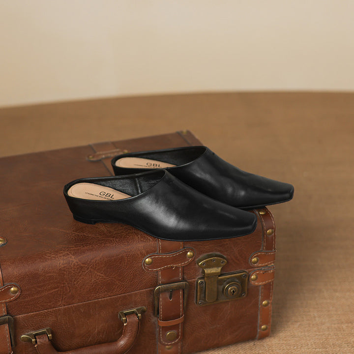 Nerissa Genuine Leather Mules