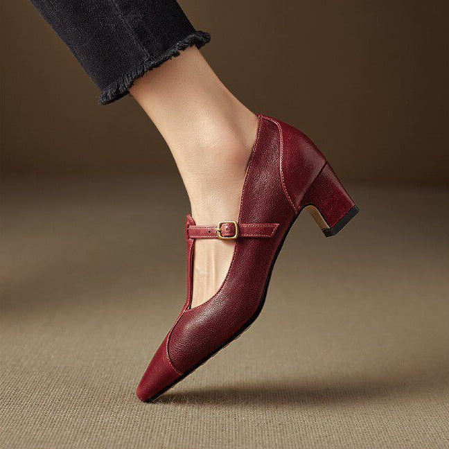 Veloria Genuine Leather Heels