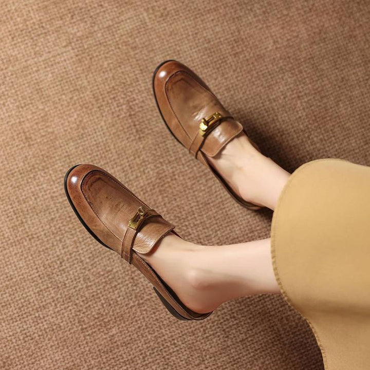 Fiorella Genuine Leather Mules