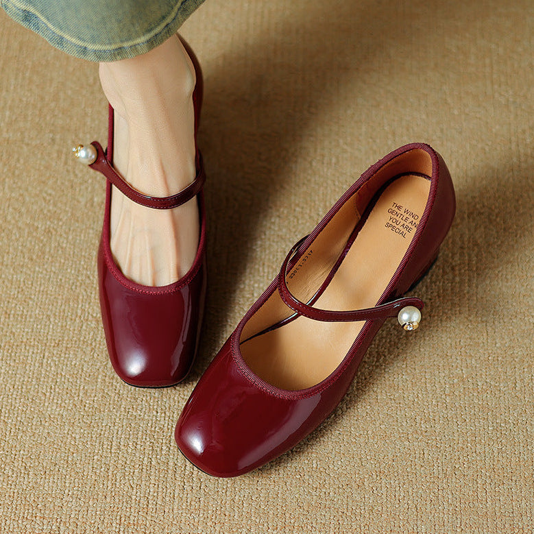 Calista Genuine Leather Heels