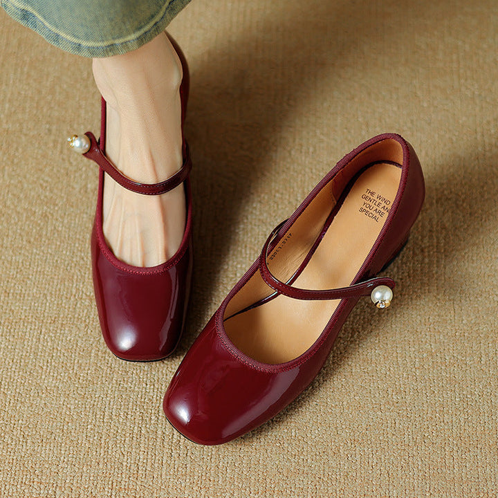 Calista Genuine Leather Heels