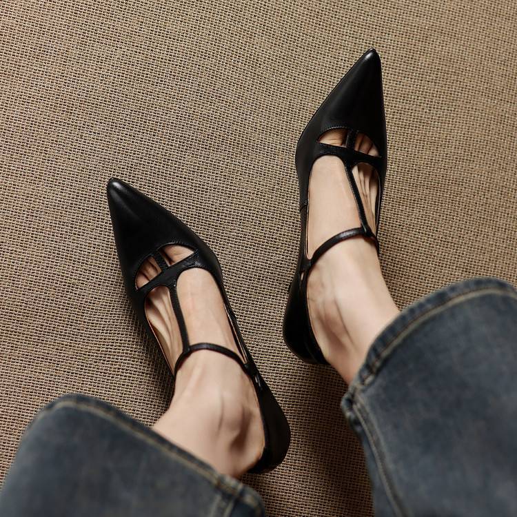 Lucia Genuine Leather Heels