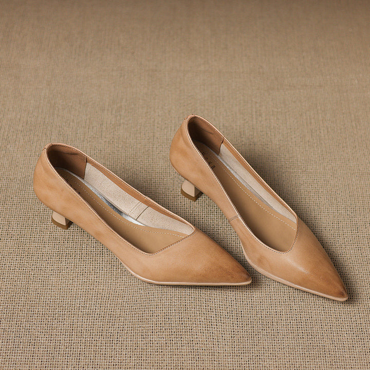 Valeria Genuine Leather Heels