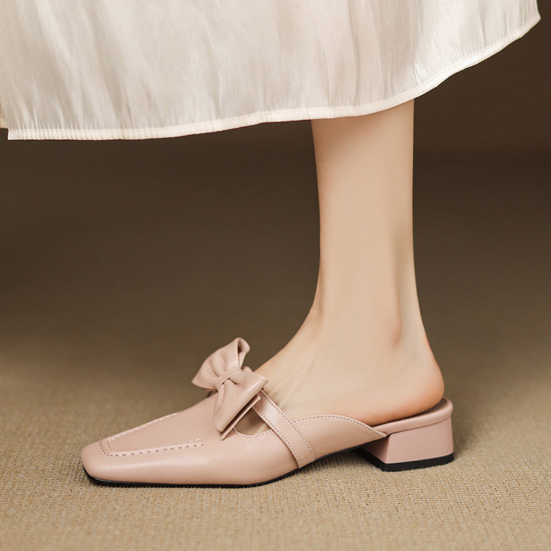 Mireva Genuine Leather Mules