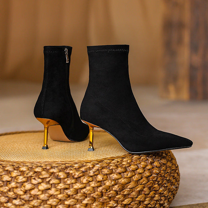 Jade Genuine Suede Boots