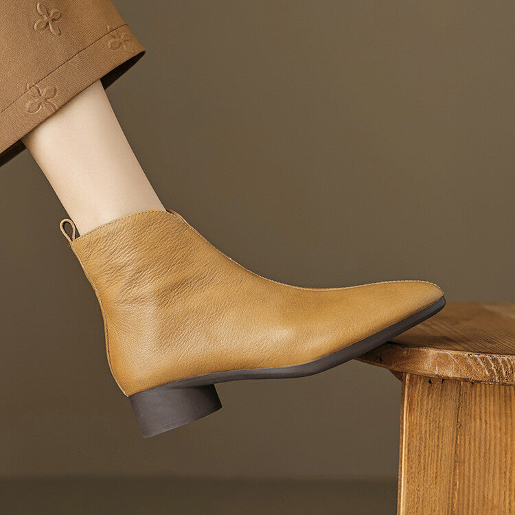 Anessa Genuine Leather Boots