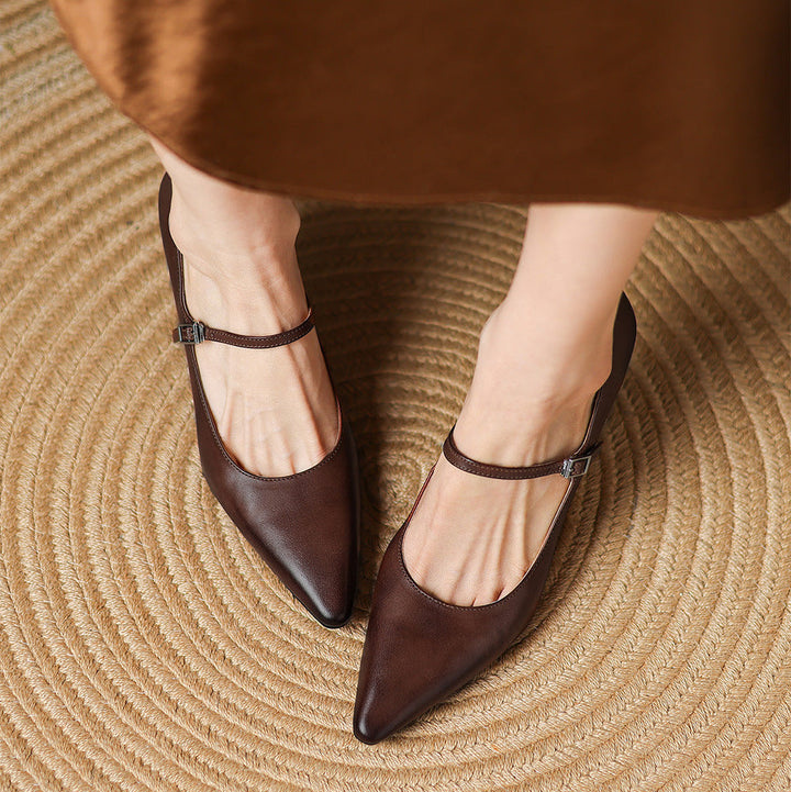 Kath Genuine Leather Heels