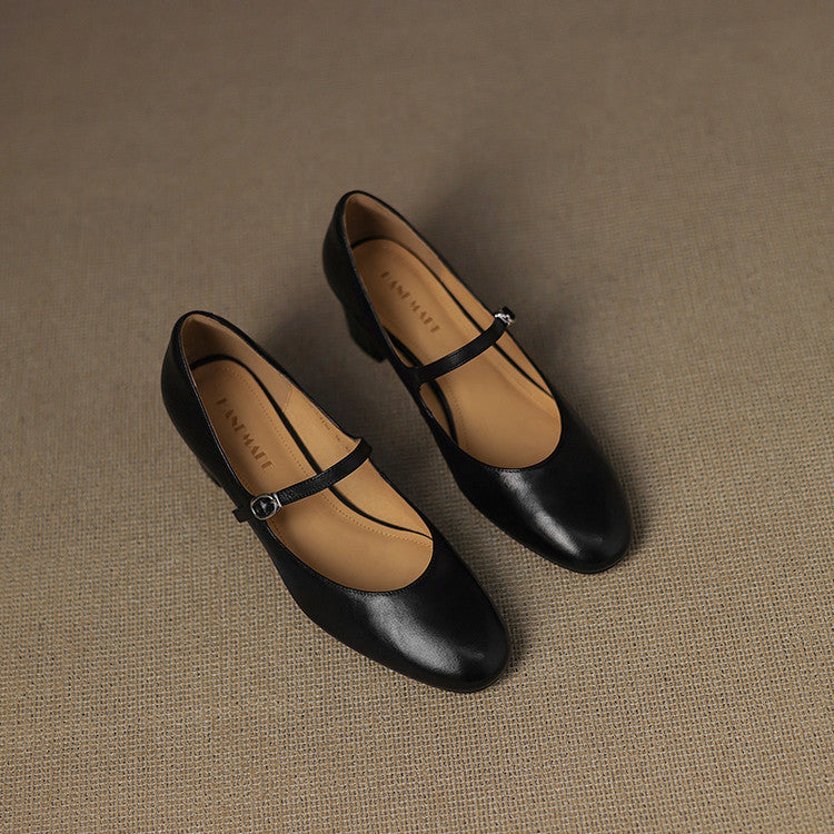 Arelis Genuine Leather Heels