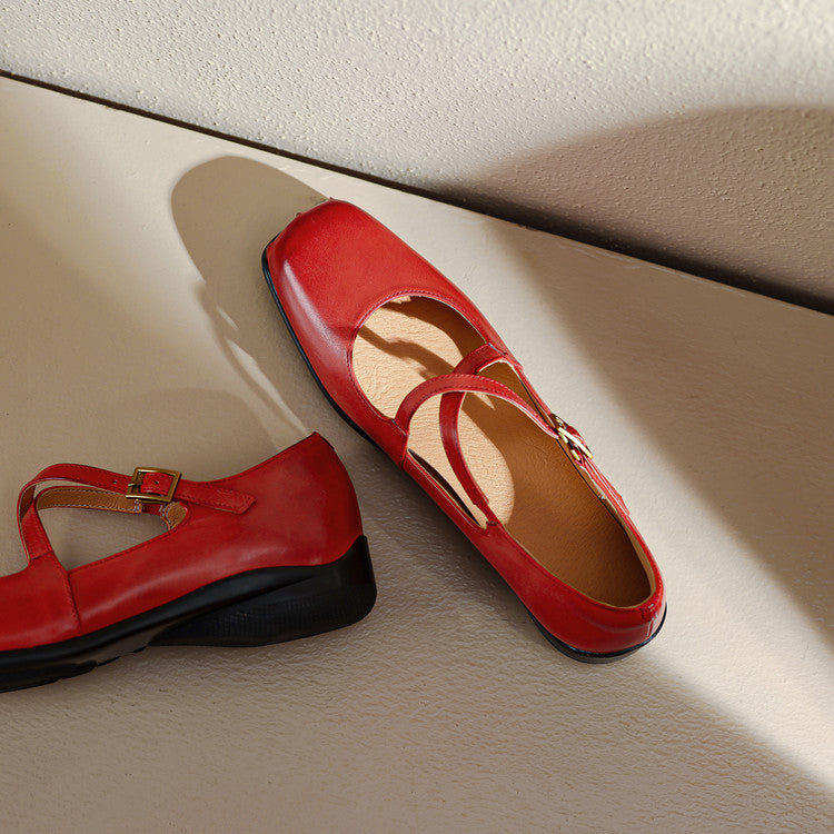 Fina Genuine Leather Flats