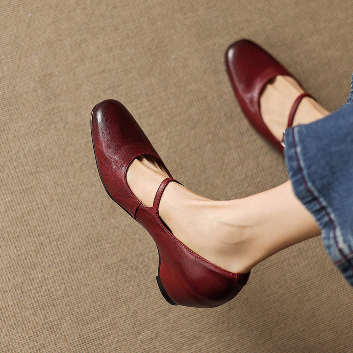 Sira Genuine Leather Heels