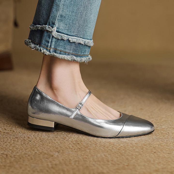 Jaya Genuine Leather Flats