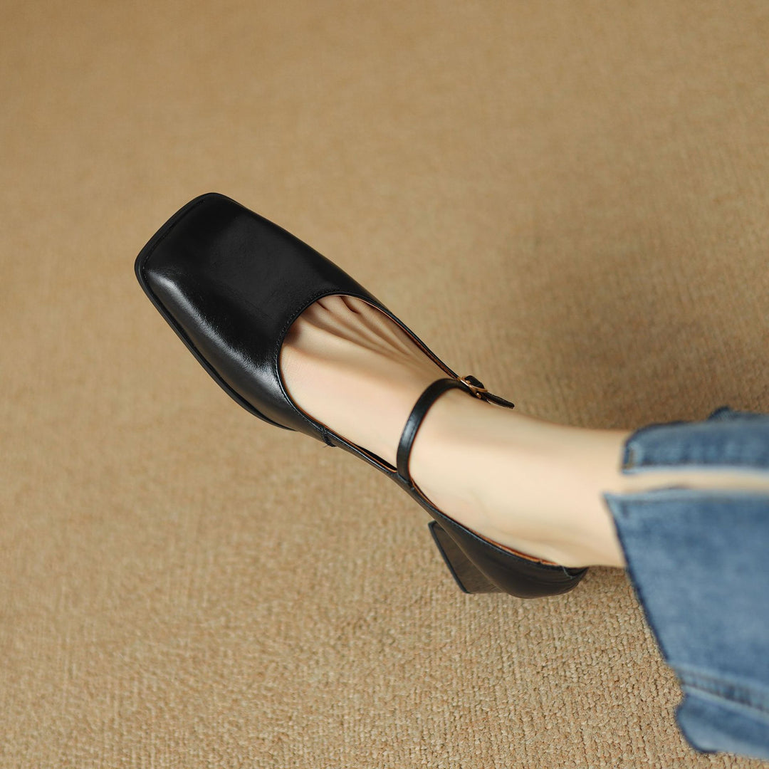 Roselle Genuine Leather Heels