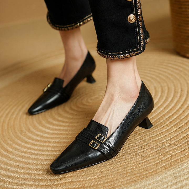 Fienna Genuine Leather Heels