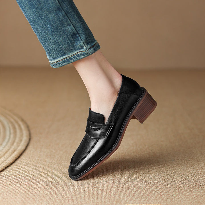 Ormont Genuine Leather Heeled loafers