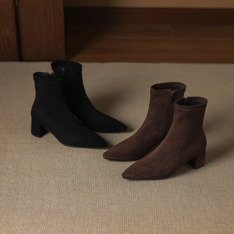 Odette Genuine Suede Boots